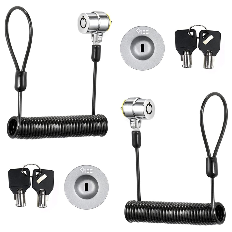 I3C laptop cable lock with anchor plate attached for secure anchoring.