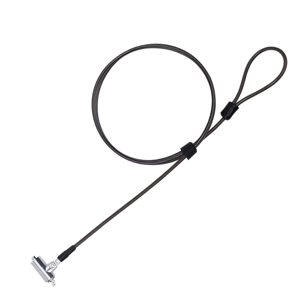 I3C Laptop Cable Lock wedge-slot compatibility secures laptops efficiently.