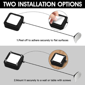 I3C mounted to remote back demonstrating secure attachment and convenience