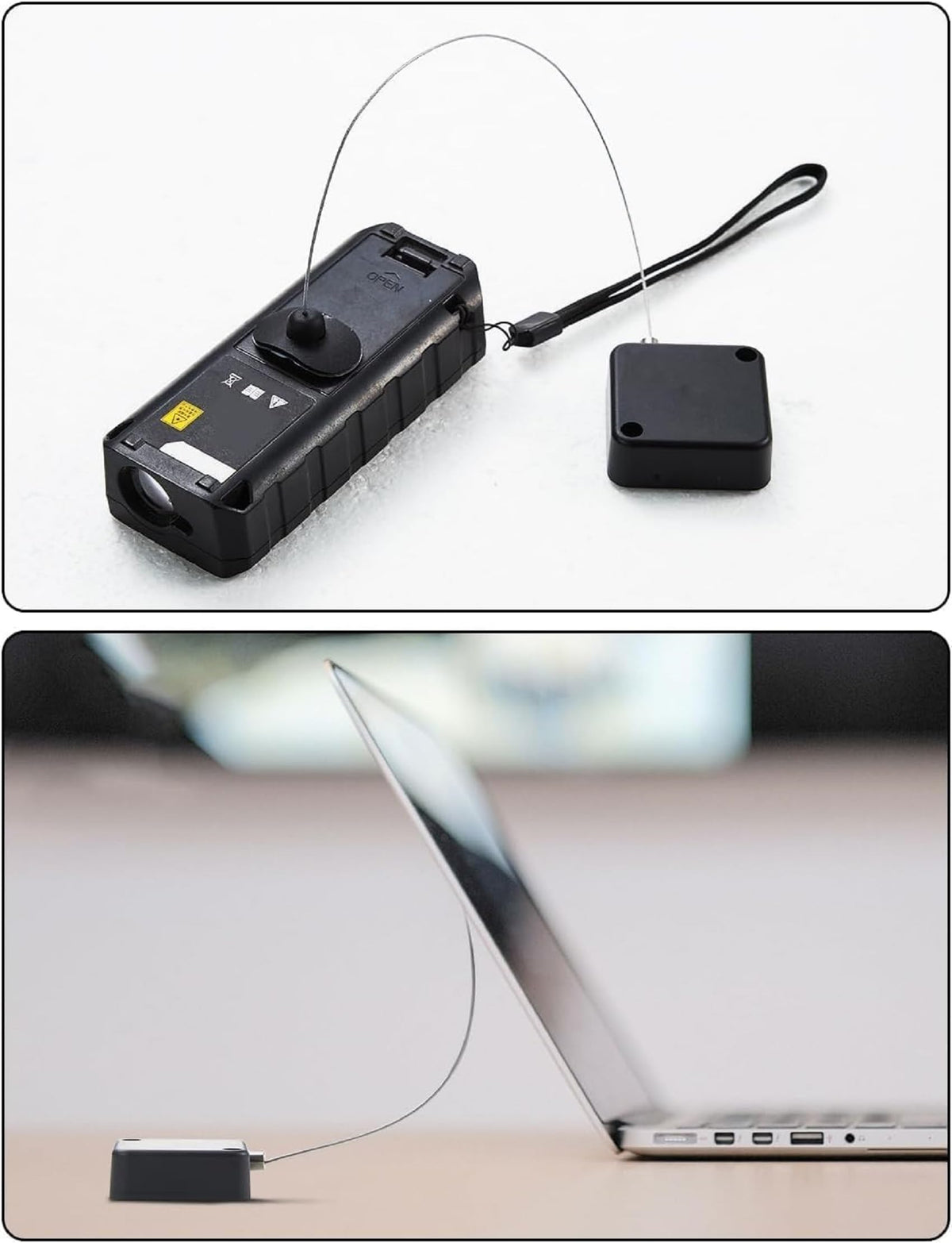 I3C tether next to remote showing scale and extended length