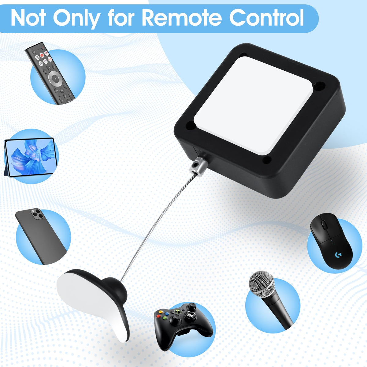 I3C size comparison with a TV remote to show compact scale and fit