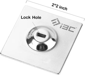 I3C stainless steel lock head resists tampering with 360-degree rotation.