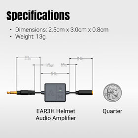 IASUS EAR3H-MK2 helmet-comms compatibility across most systems.