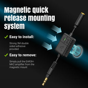 IASUS EAR3H-MK2 up to seven hours of continuous playtime.