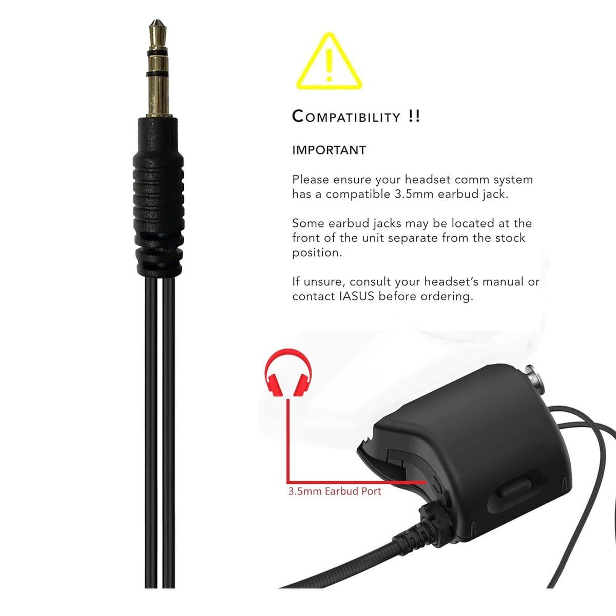 IASUS XSound 4 installation kit with velcro and extension cable.