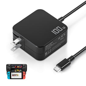 IBATTS 100W USB-C charger front view for rapid handheld charging