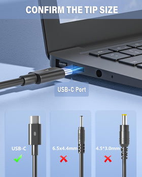 IBATTS 130W USB-C Dell charger with safety certifications visible.