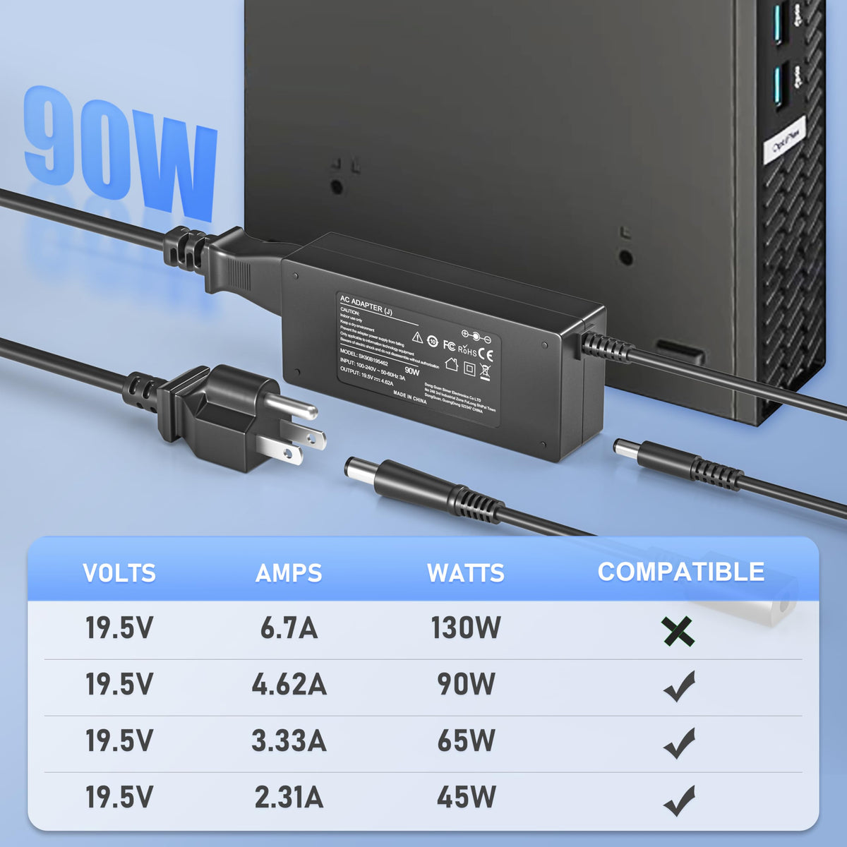 IBATTS compatibility chart image demonstrates model coverage for OptiPlex Micro.