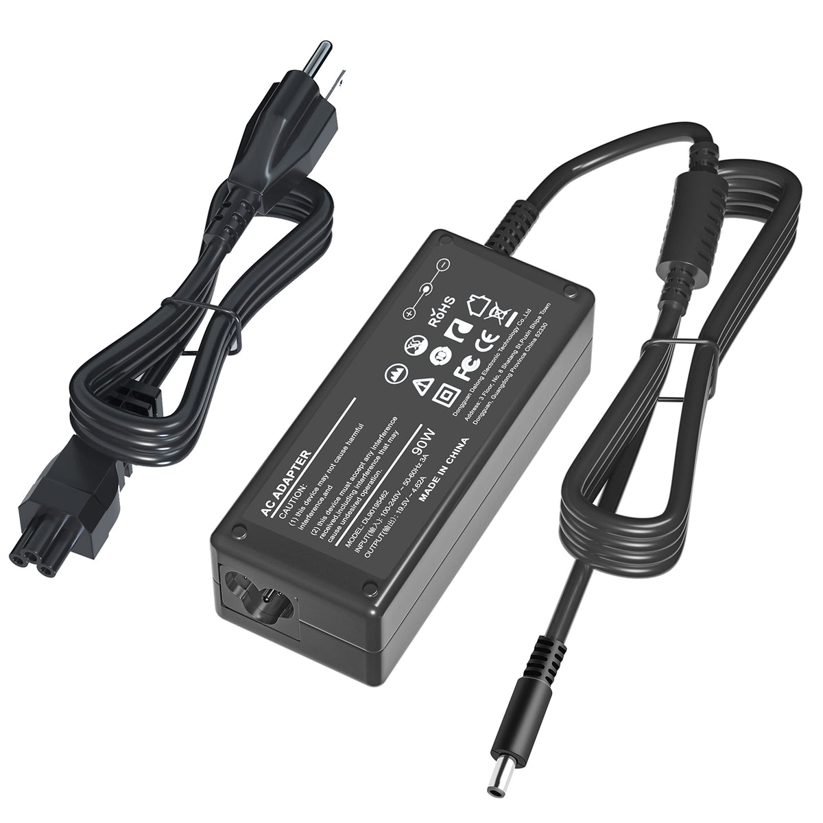 IBATTS 90W Dell OptiPlex Micro adapter front view; reliable compatibility.
