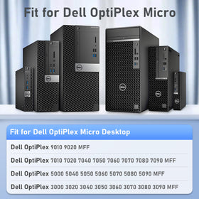 IBATTS 90W Dell OptiPlex Micro adapter rear view showing safety features.