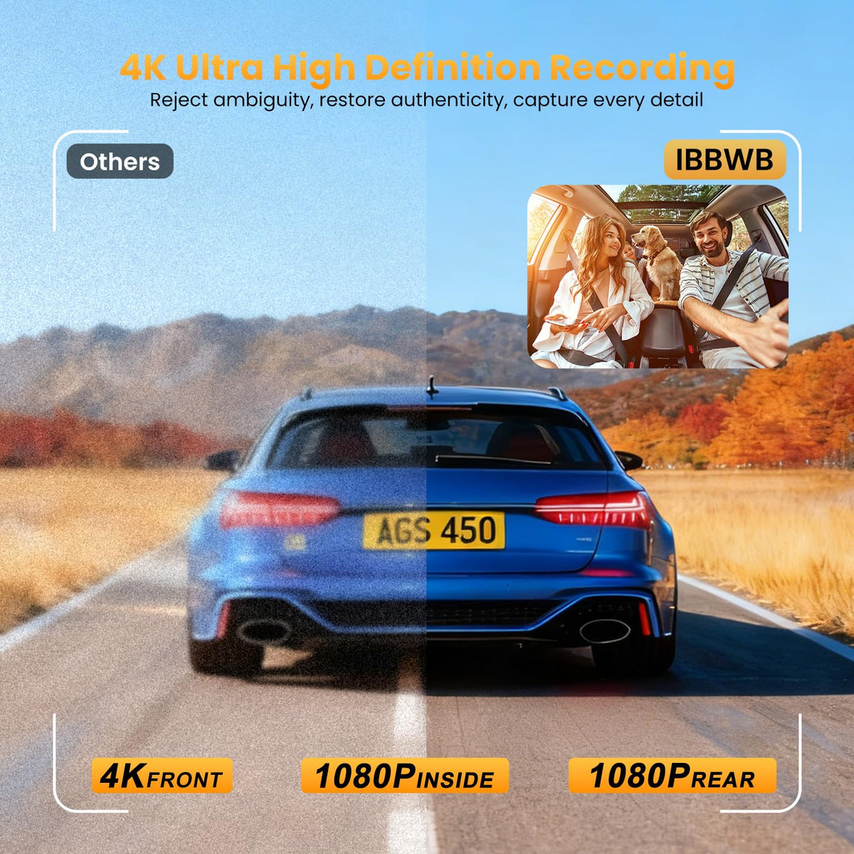 IBBWB rear camera mounted on back window providing rearview protection