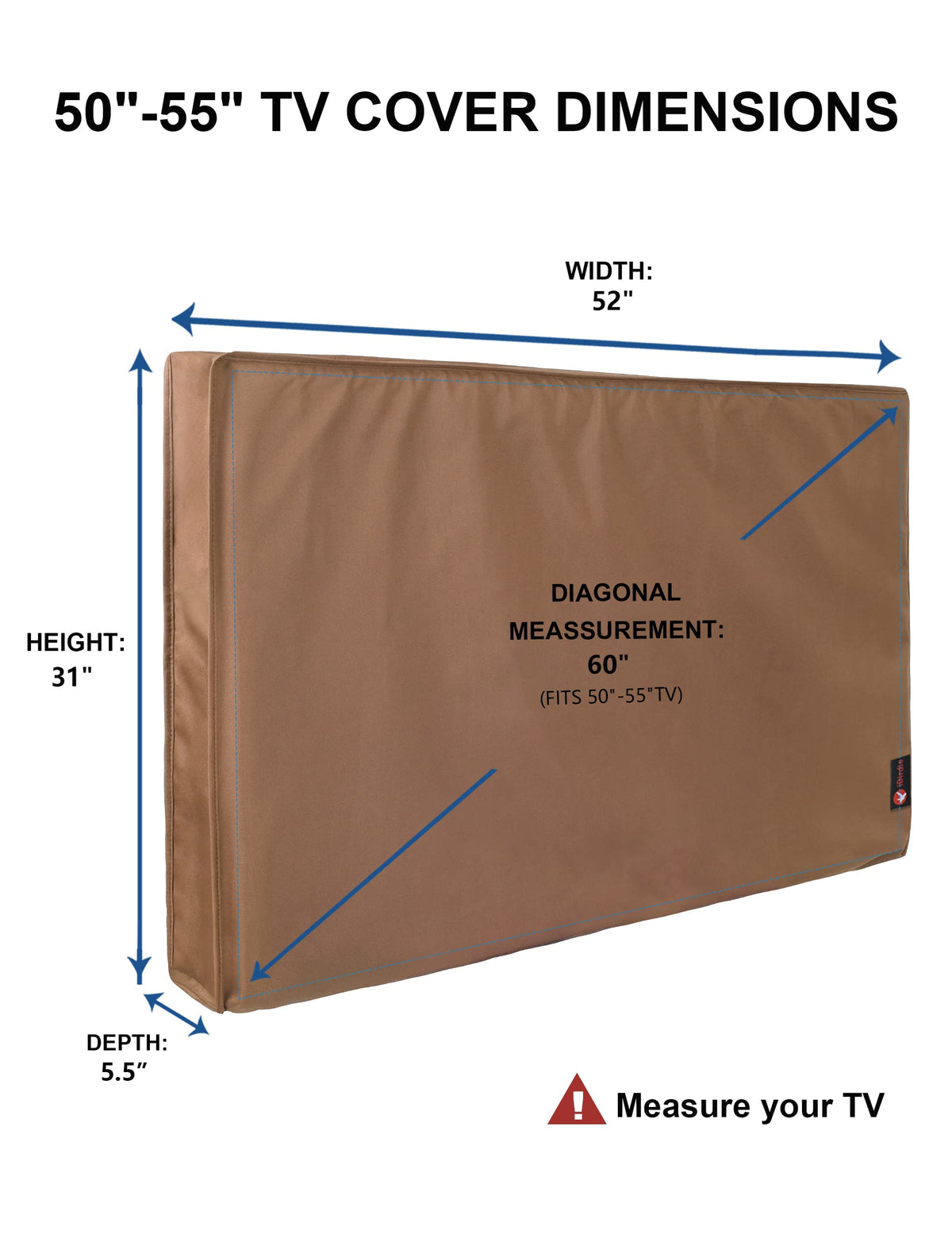 iBirdie close-up of 600D fabric texture for durable, long-lasting protection