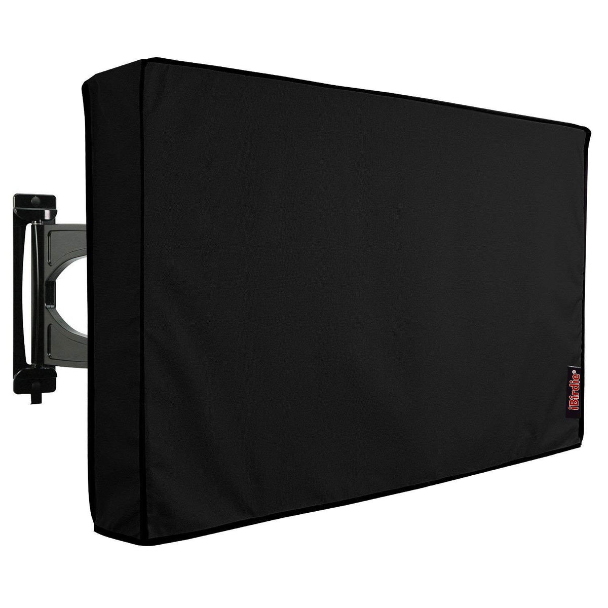 iBirdie front view of cover on 52–55" TV showing weather protection