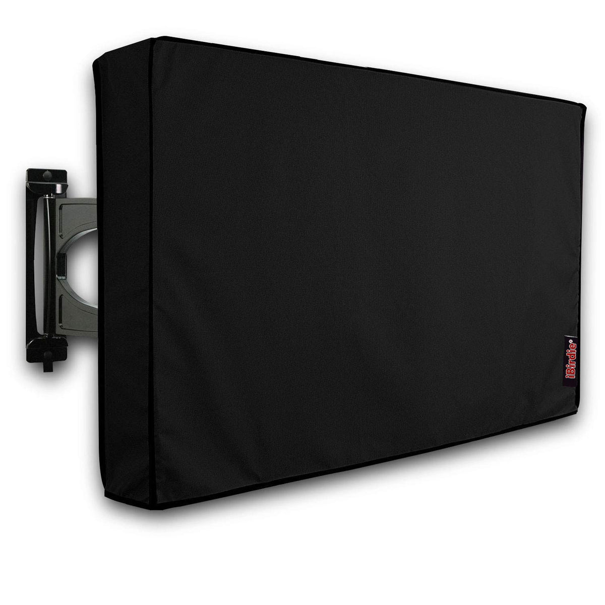 iBirdie front view of cover protecting TV, shows full fit benefit