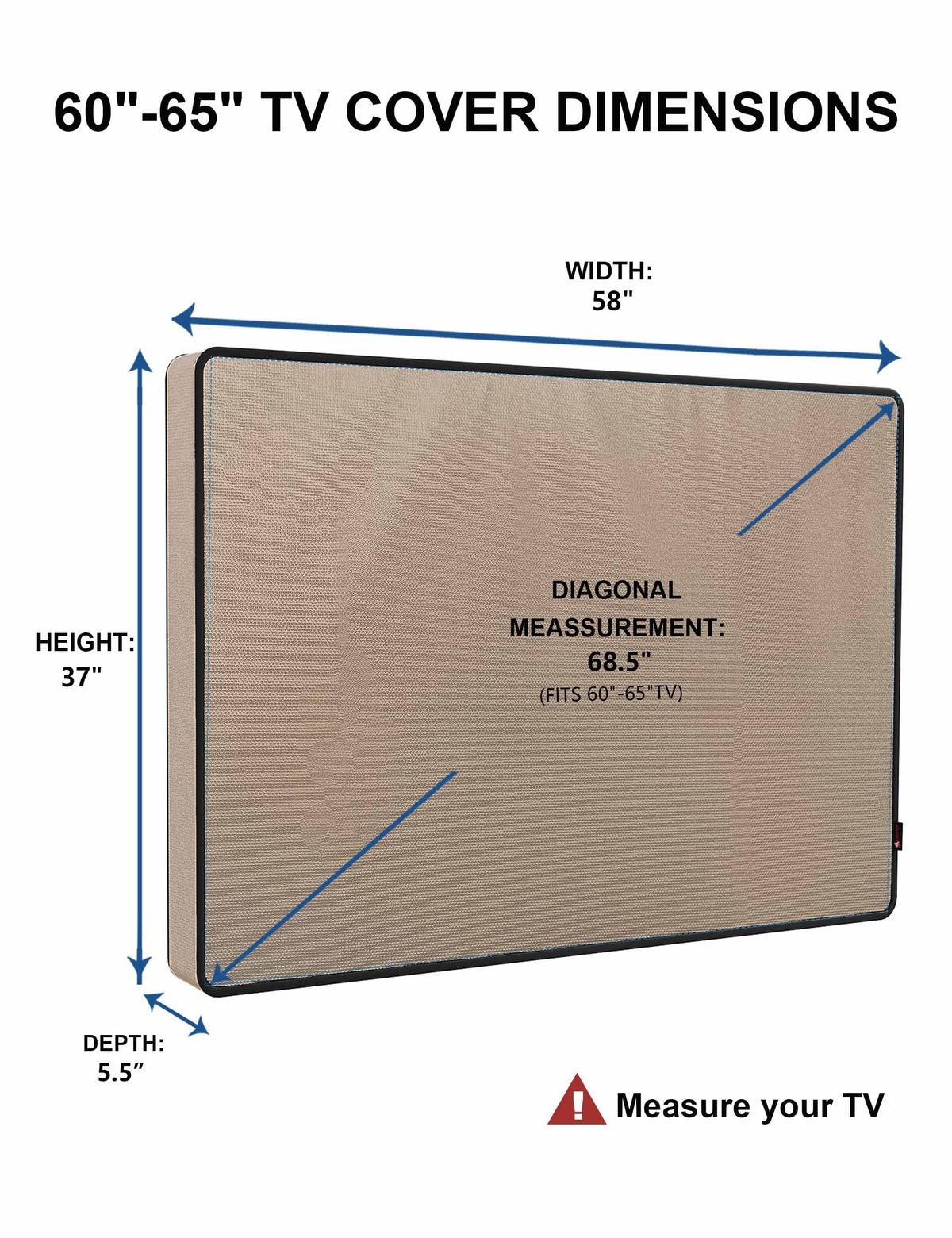 iBirdie cover back flap lifted to show extra mount and stand protection benefit