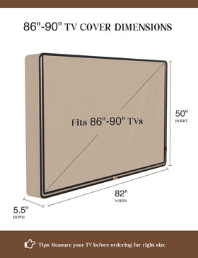 iBirdie outdoor TV cover zipper detail for quick access while keeping rain out
