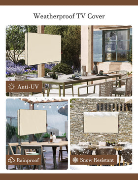 iBirdie cover next to TV showing fit and helping confirm correct sizing
