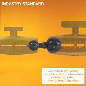 iBOLT composite extension arm body offers durable support in various environments.