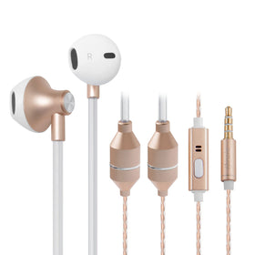 ibrain air-tube-headphones-emf-free-gold offer safe listening with a stylish, modern design