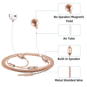 ibrain in-ear comfort fit gold for extended listening sessions