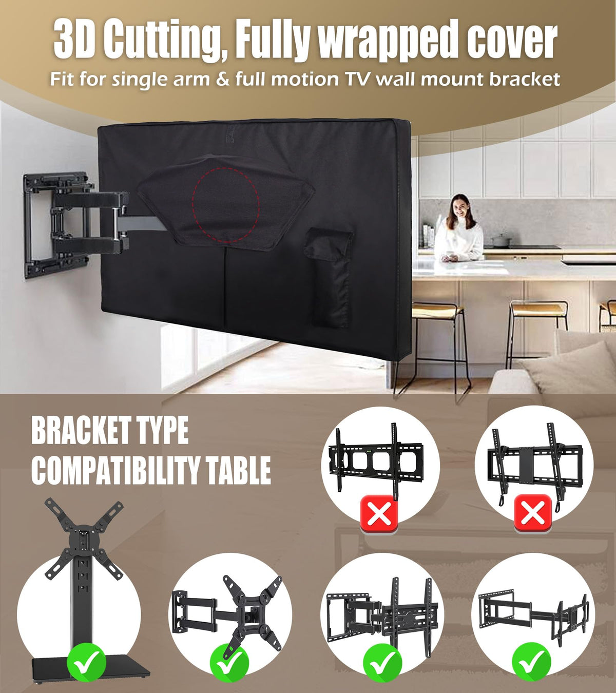 IC ICLOVER compatibility with single-arm mounts and stands