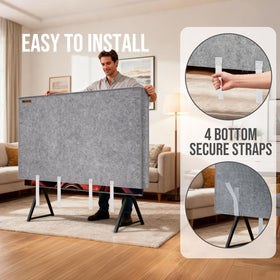 IC ICLOVER TV Cover dust protection keeps TVs clean during renovations.