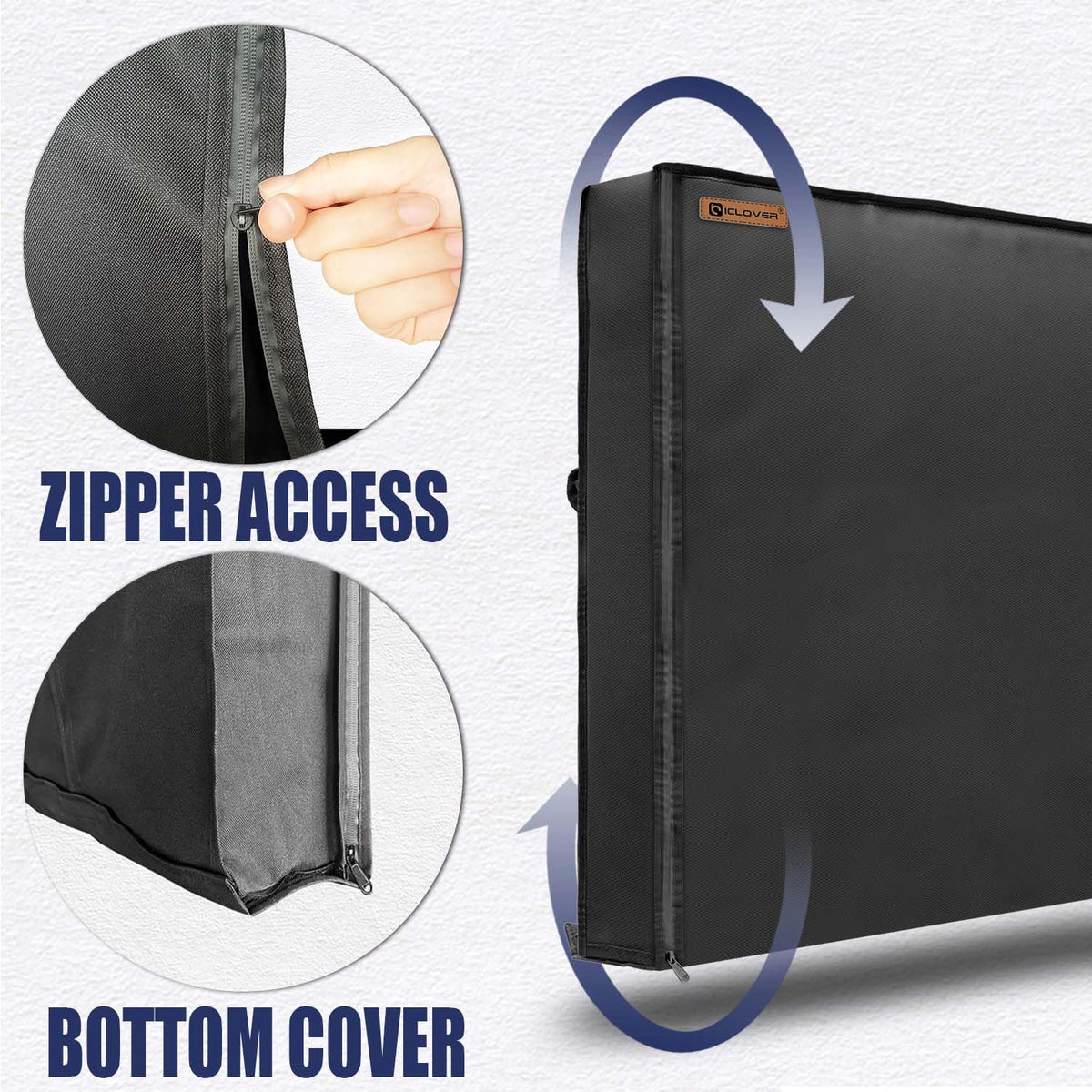 IC ICLOVER bottom hook-and-loop closure creates a secure, 360-degree fit