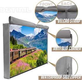 IC ICLOVER sealed bottom with hook-and-loop straps secures cover in wind