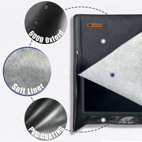 IC ICLOVER cover side zipper access allows easy viewing without removing the cover