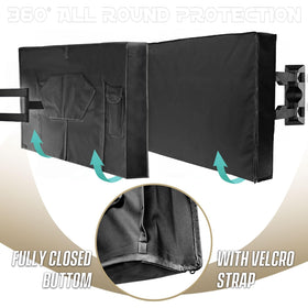 IC ICLOVER interior transparent corner films holding flap in place without blocking view