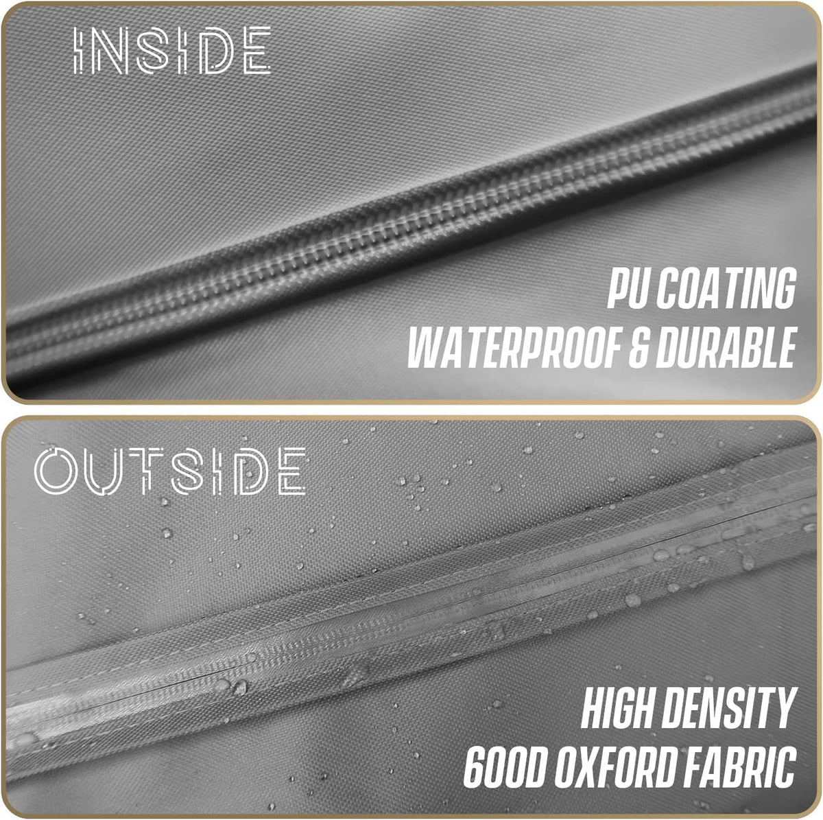 IC ICLOVER zipper detail showing waterproof access for easy viewing