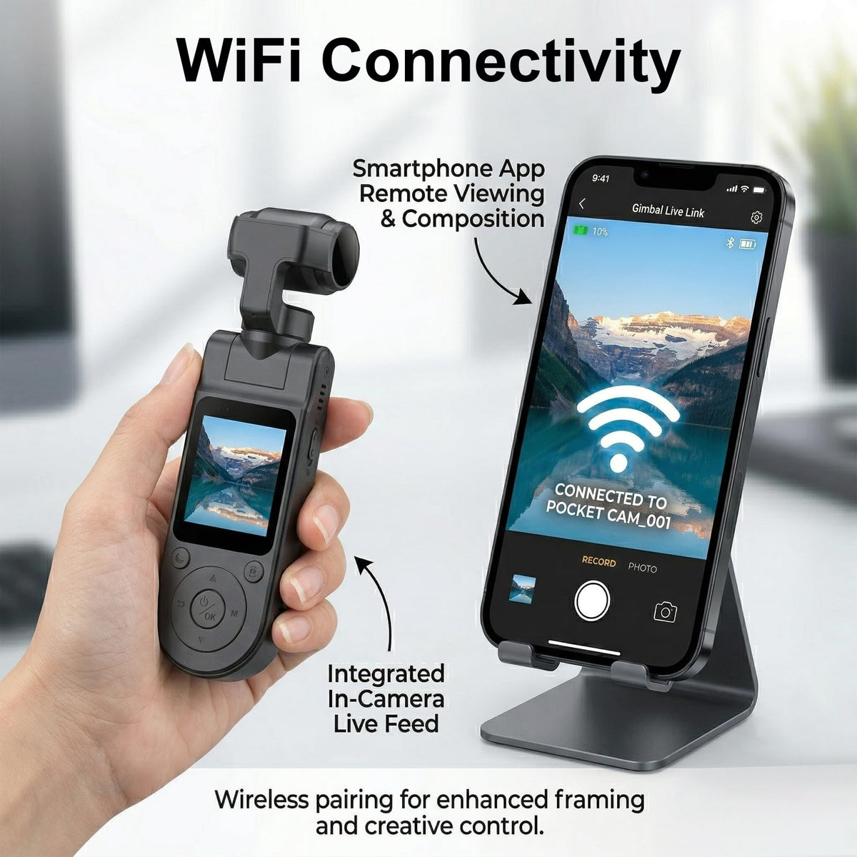 icamdoor built-in LCD screen visible for framing and instant playback on the camera