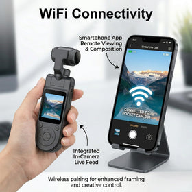 icamdoor built-in LCD screen visible for framing and instant playback on the camera