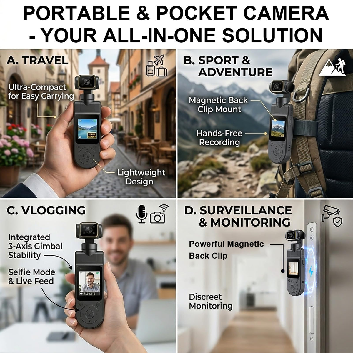 icamdoor mounted on bicycle during ride to capture cycling footage and stability