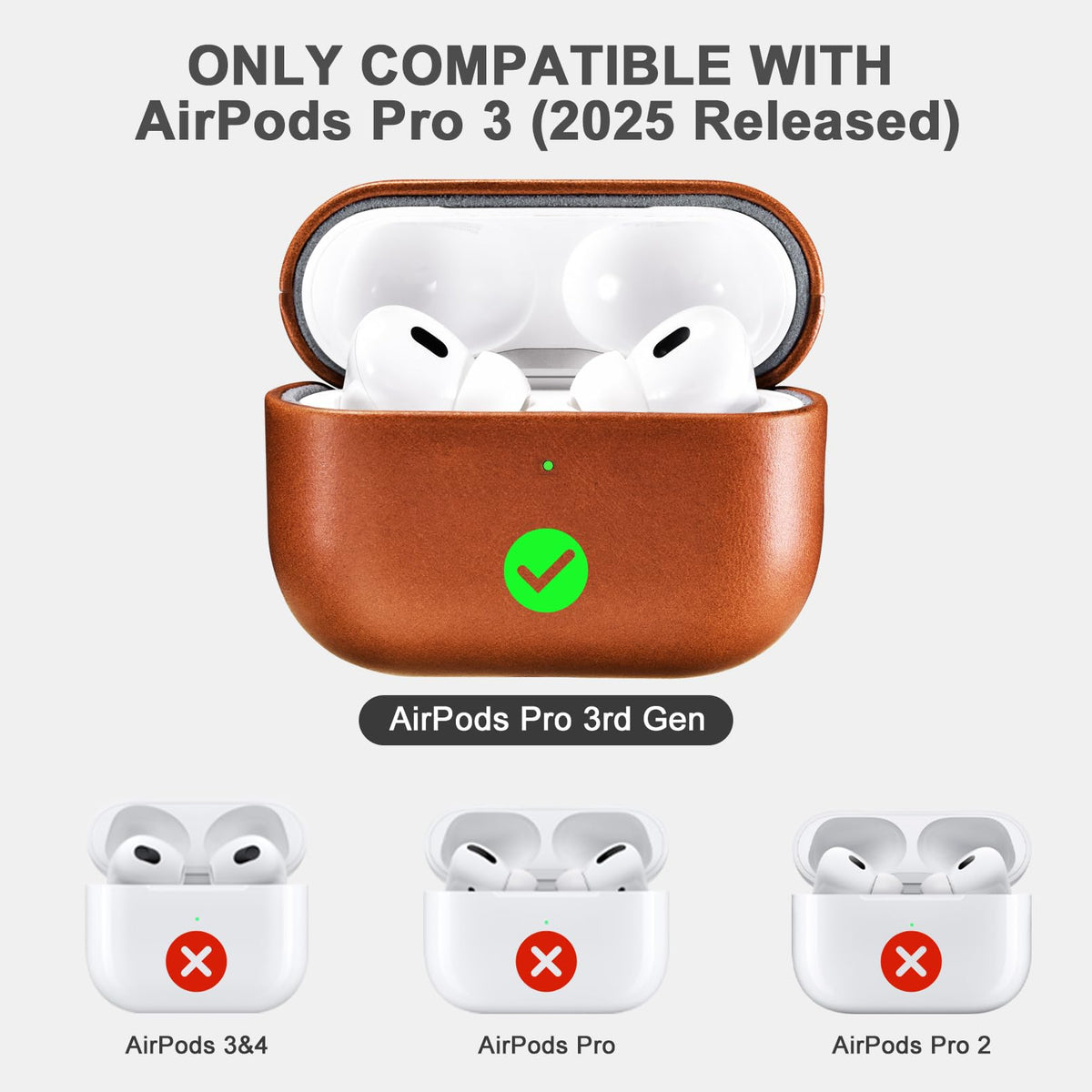 ICARER AirPod Pro 3 Case handheld view shows portable elegance for daily use.