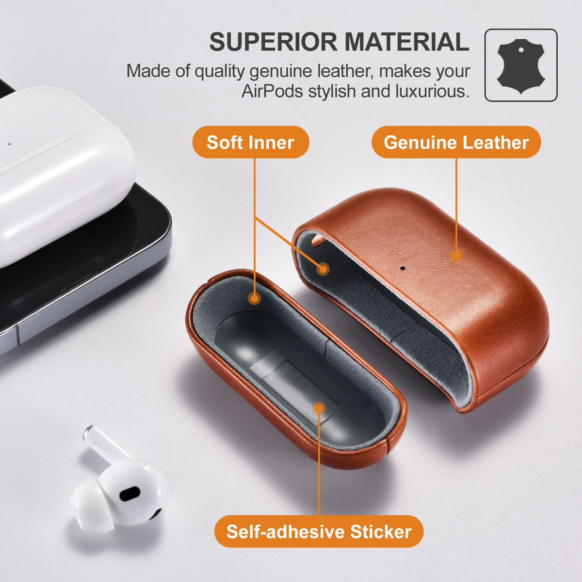 ICARER AirPod Pro 3 Case strap-hole design enables personalized decoration on the go.
