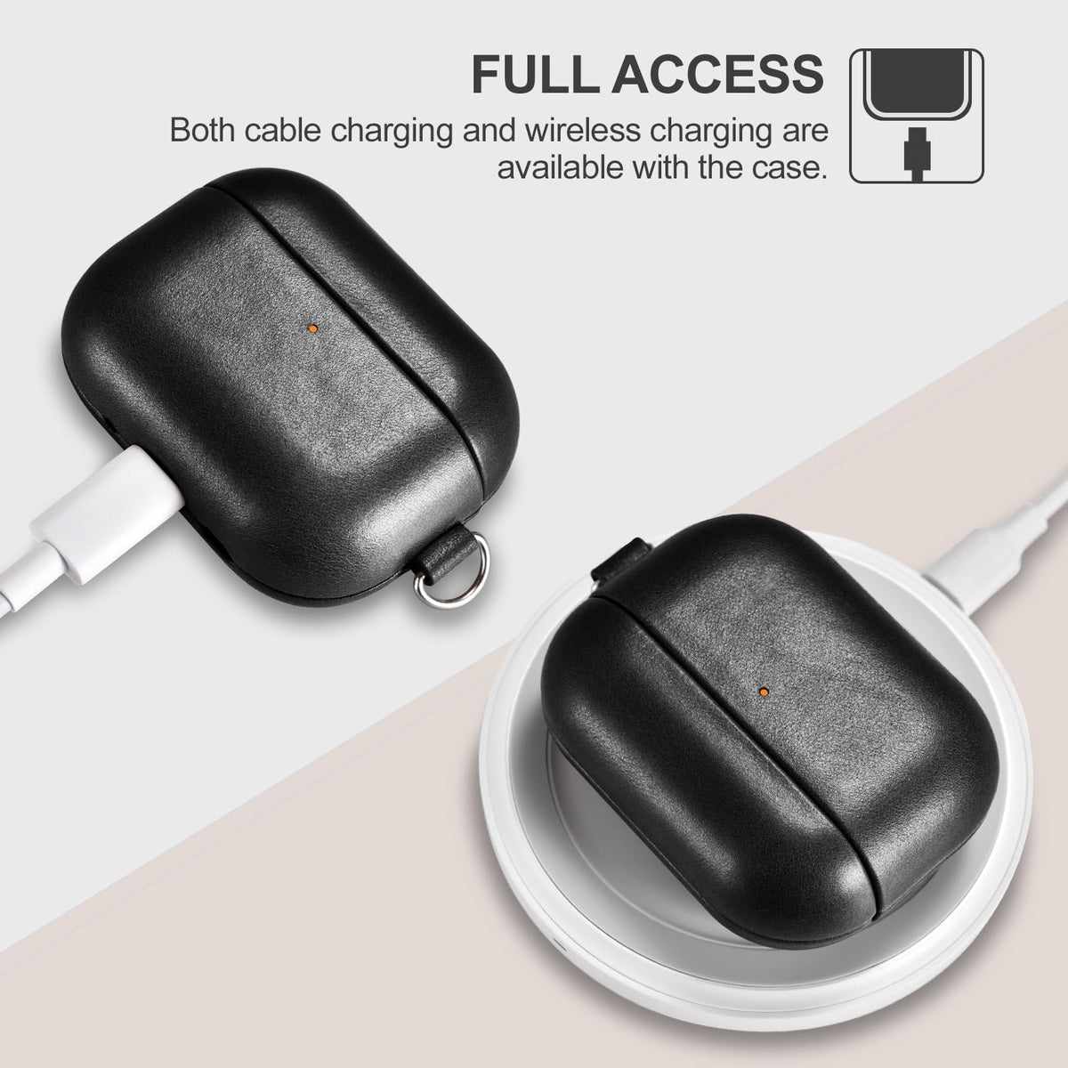 ICARER precisely engineered cutouts provide access to speakers and lanyard loop.