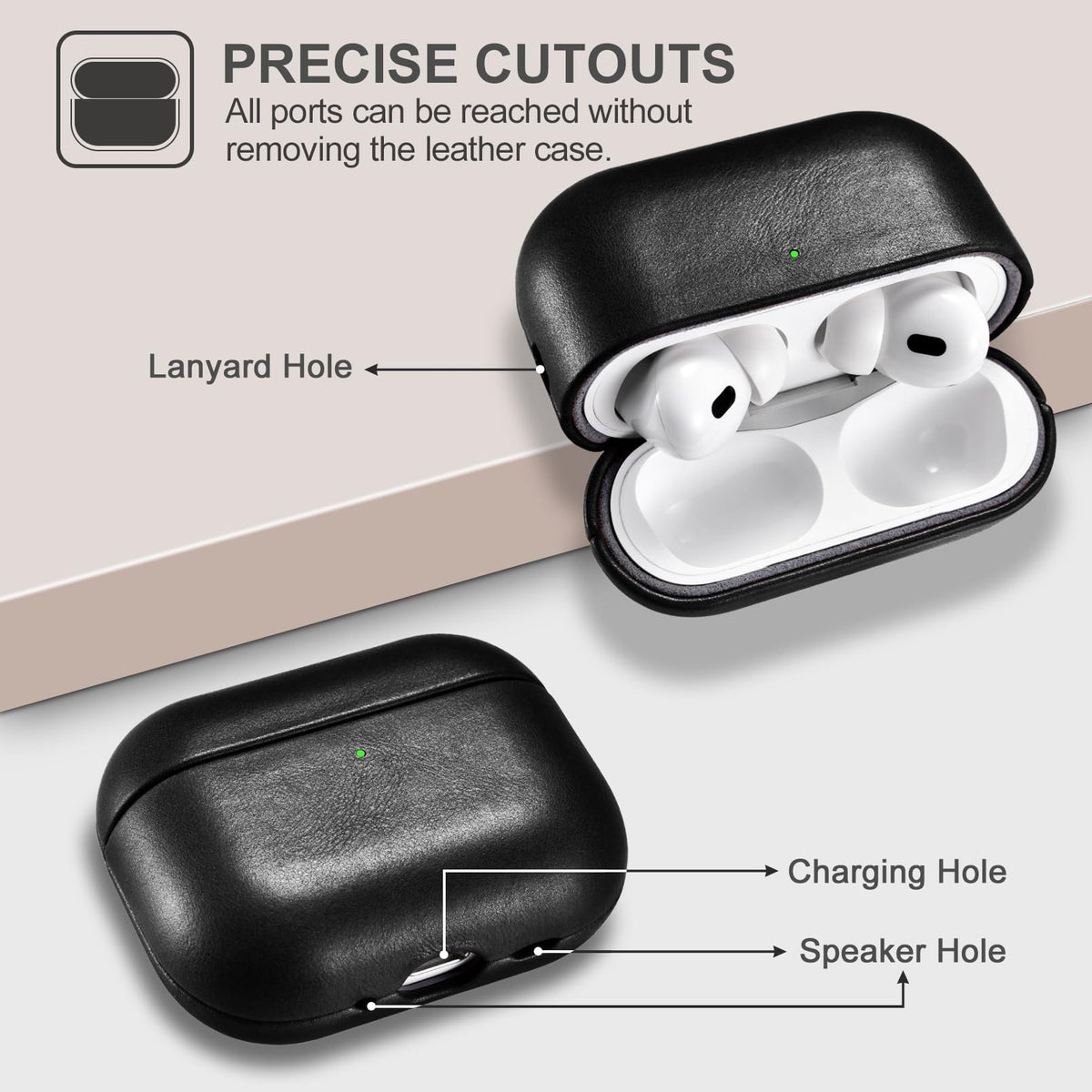 ICARER case interior with soft liner helps absorb shocks.