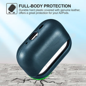 Wireless charging compatible ICARER AirPods Pro 3 case while staying on.