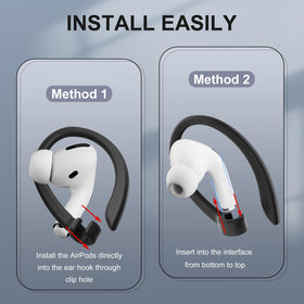 ICARERSPACE ear hooks compatible with AirPods 1–4 and Pro series