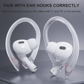 ICARERSPACE AirPods ear hooks are compatible with AirPods 1–4 and Pro models.