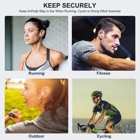 ICARERSPACE comfort-fit pink hook keeps AirPods comfortable all day.