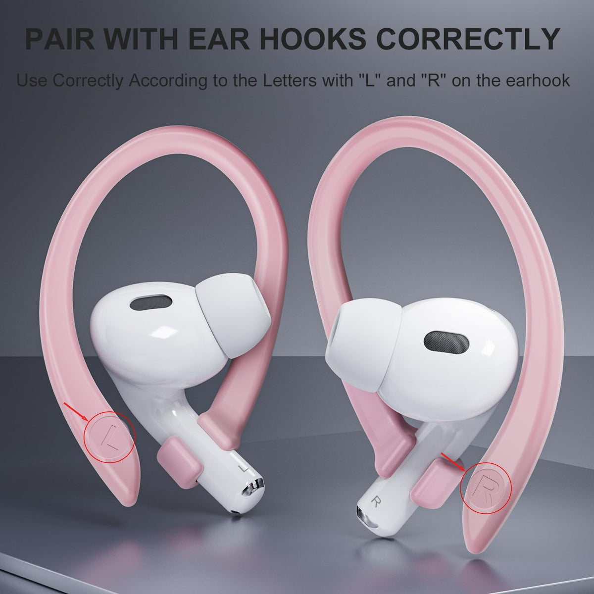 ICARERSPACE compatible earhooks fit AirPods models securely.