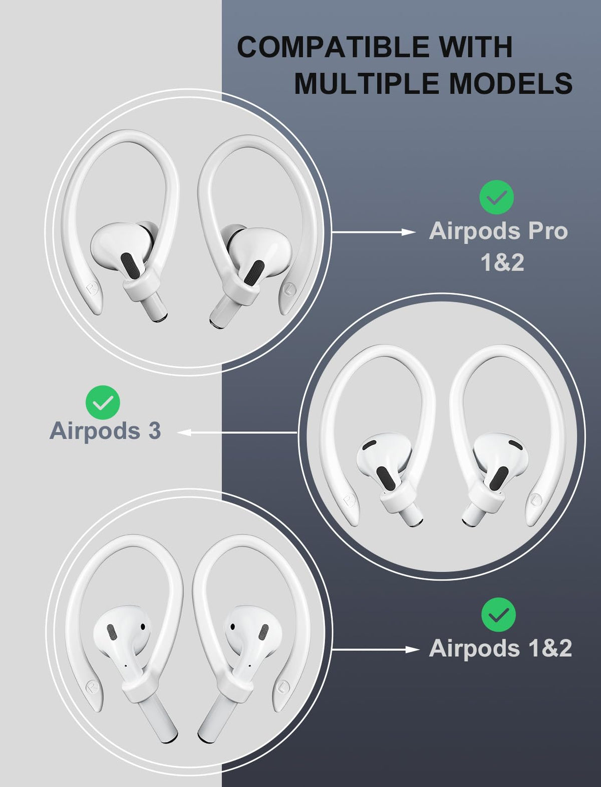ICARERSPACE earhook clip in action during running and cycling