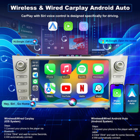 iCarSEPTON GPS navigation built-in with 5G WiFi, easy offline maps for road trips.