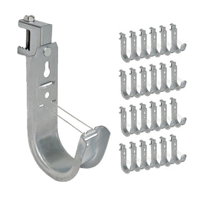 ICC Beam Clamp J Hook 2-Inch side view showing sturdy galvanized steel design.