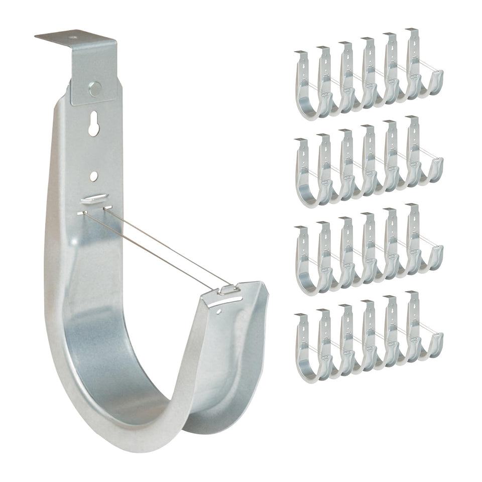 ICC Ceiling Mount J-Hook 4-Inch securely guides overhead cables for clean installations.