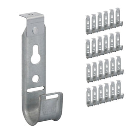ICC front view of ceiling mount J-hook showing profile and durable design benefit