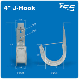 ICC Cable management solution ideal for data centers and offices seeking tidy ceilings.