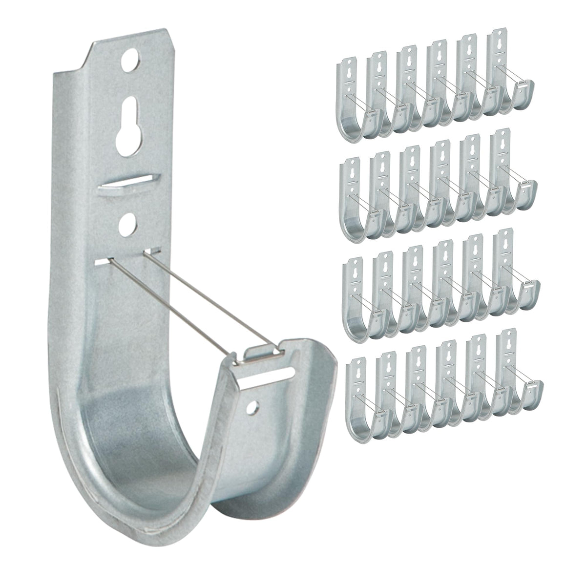 ICC j-hook front packaging showing 25-pack and ready-to-install benefit